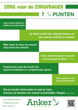 Zorg voor de zorgvrager